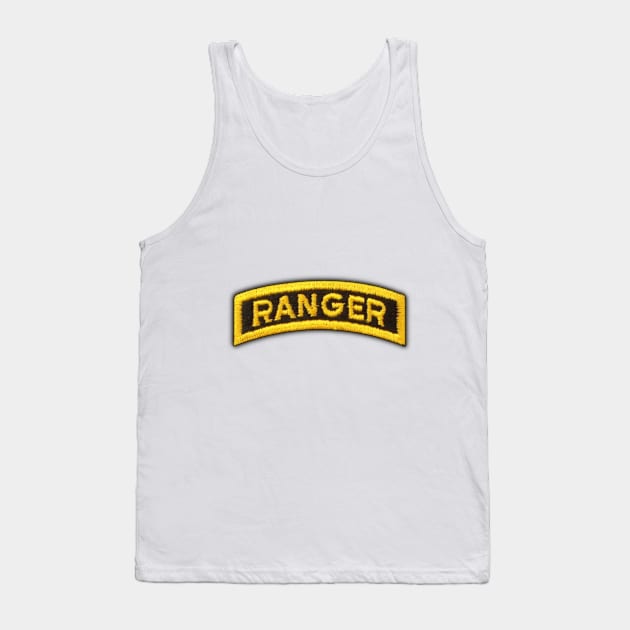 Army Airborne Rangers Veterans Vets Tab Tank Top by willeboy